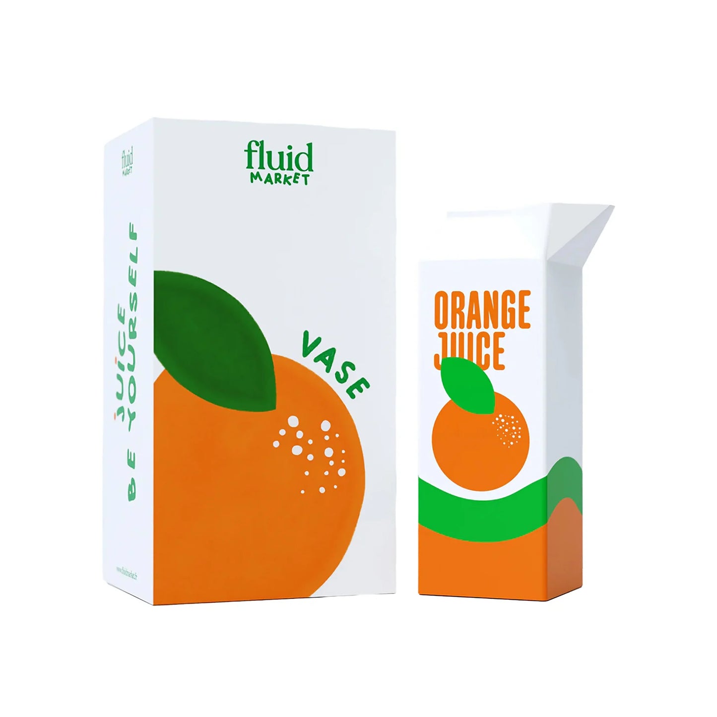 Vase Orange juice