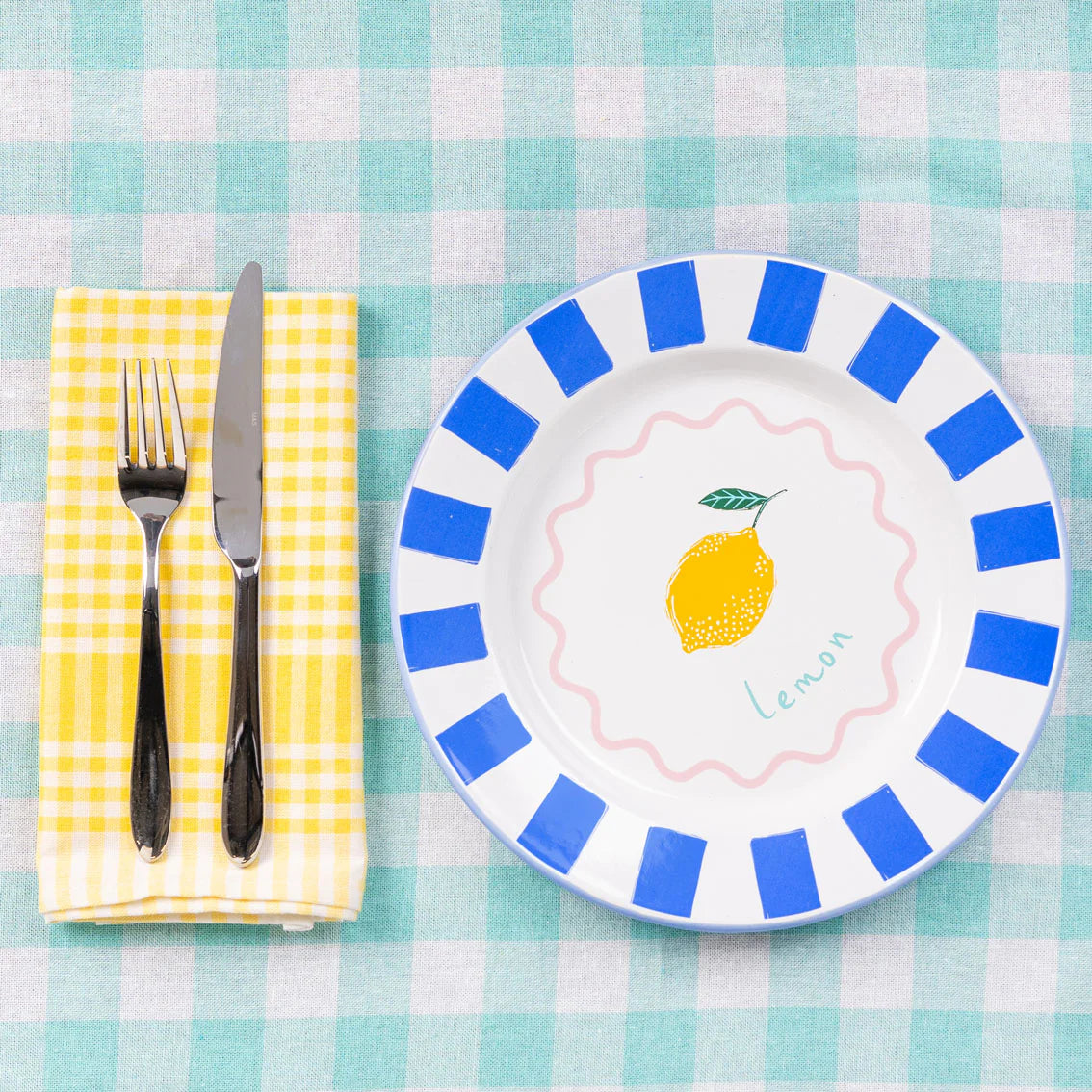 Assiette - Citron - Talking Tables