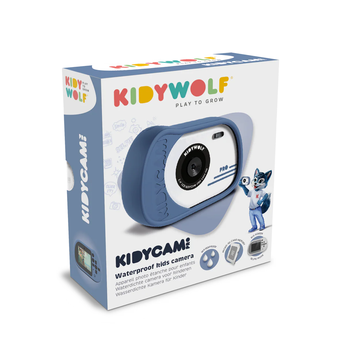 Appareil photo étanche - KIDYCAM bleu - Kidywolf