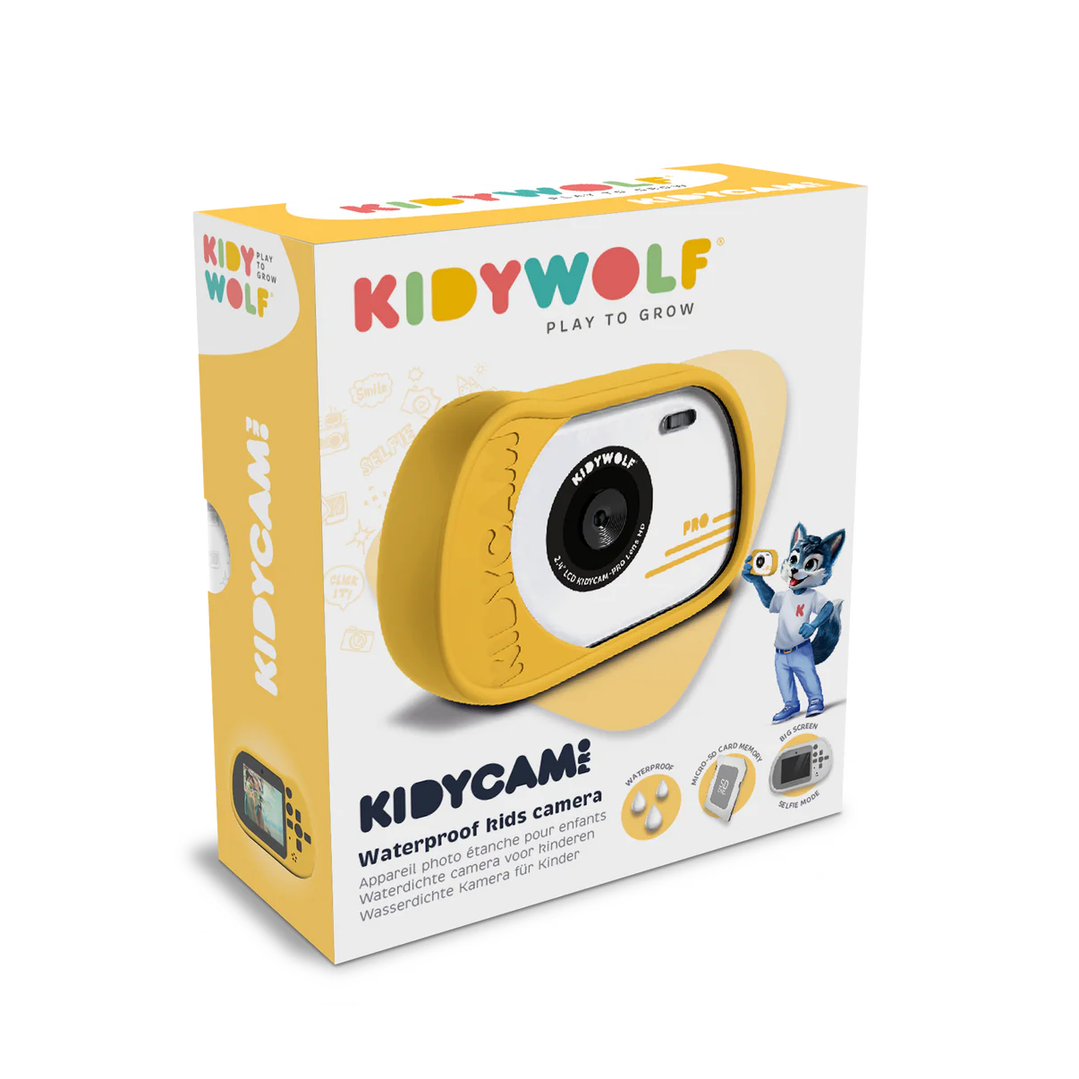 Appareil photo étanche - KIDYCAM jaune - Kidywolf