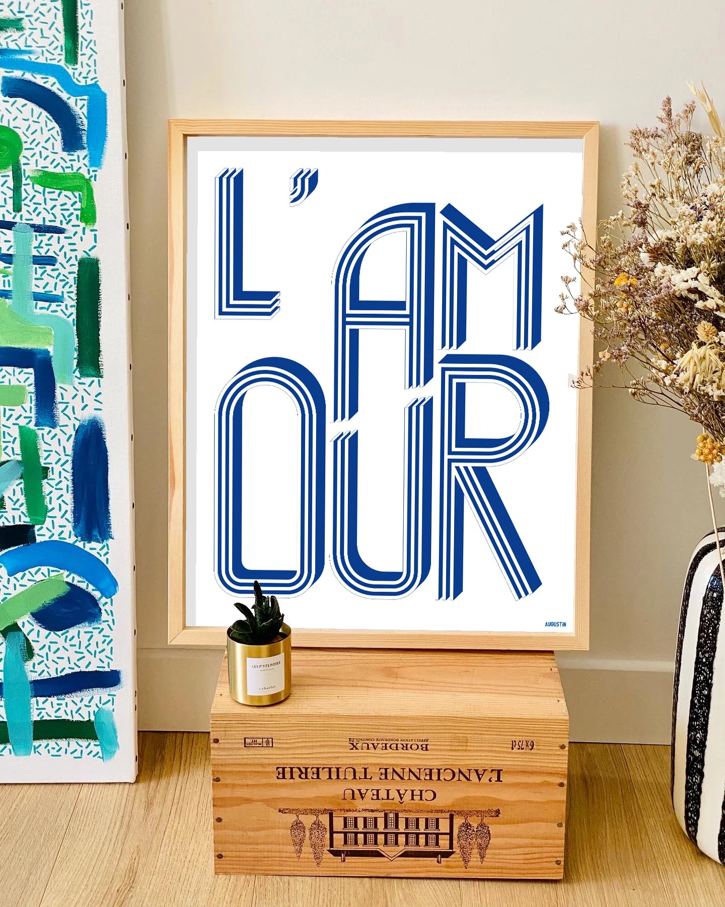 Affiche - S - L'amour bleu - Augustin