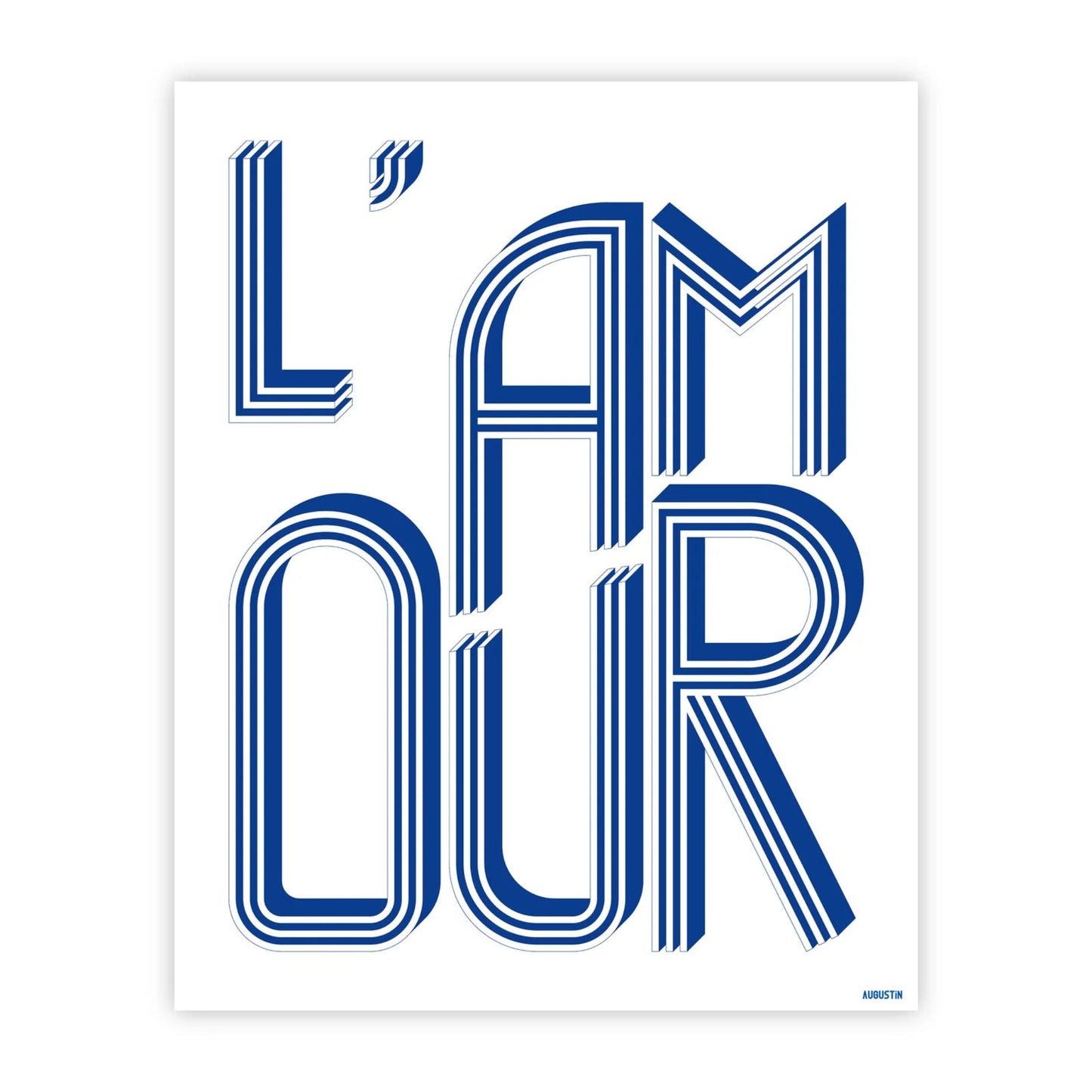 Affiche - S - L'amour bleu - Augustin