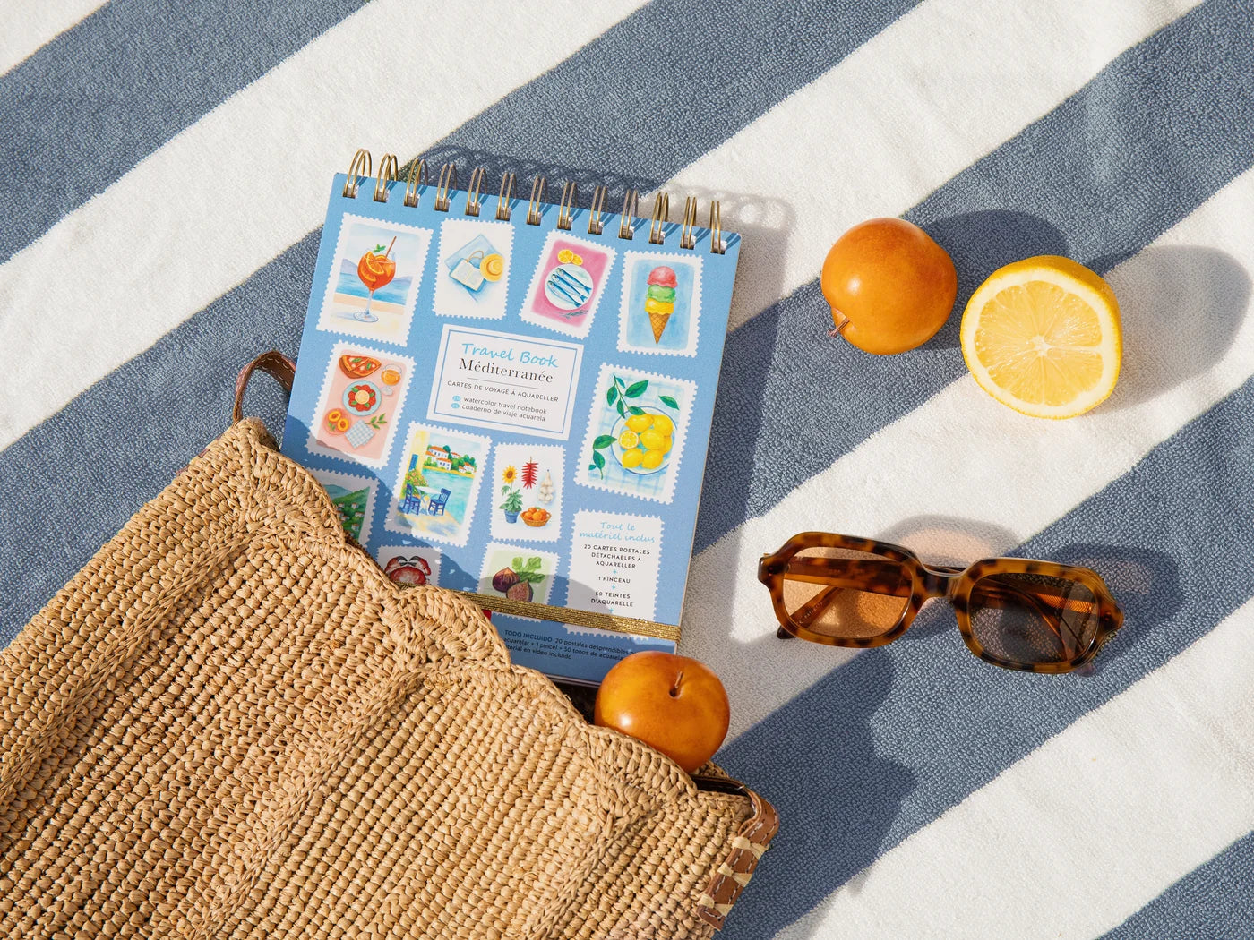 Travel Book - Carnet aquarelle - thème Méditerrannée - La petite épicerie