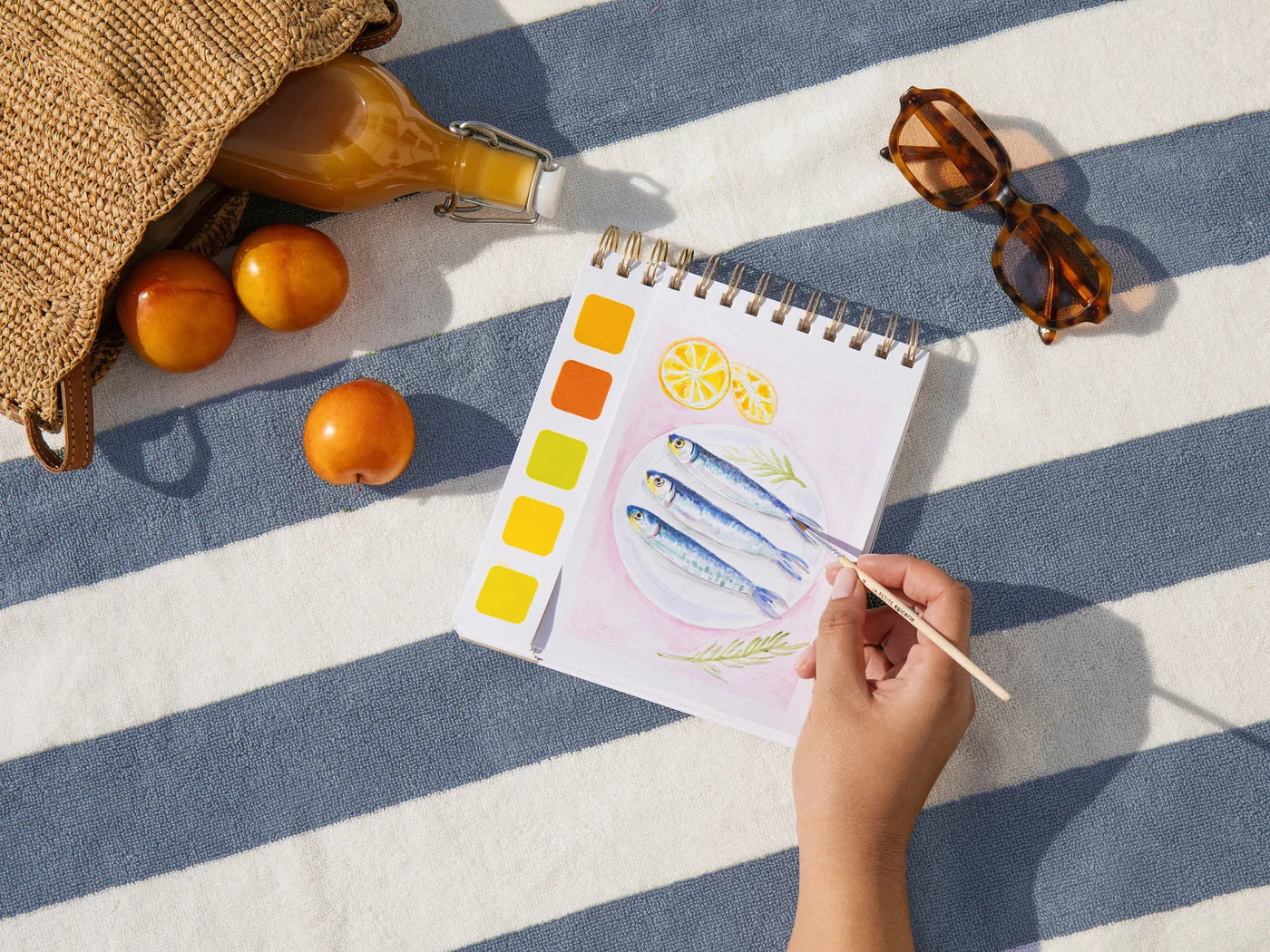 Travel Book - Carnet aquarelle - thème Méditerrannée - La petite épicerie