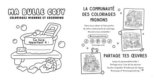 Ma bulle cosy - Coco wyo - Livre de coloriage - Cosy colo