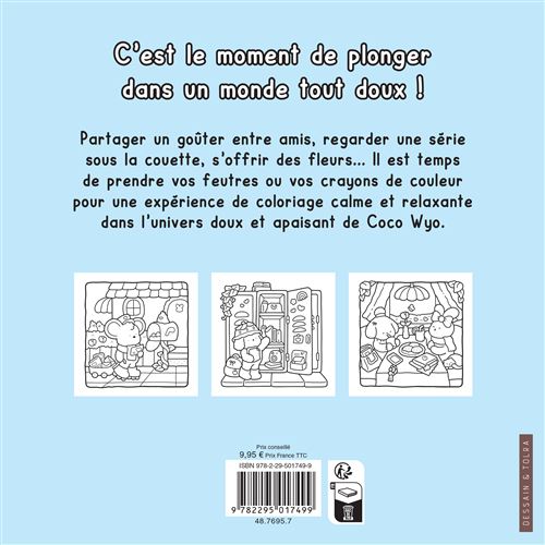 Ma petite vie cosy - Coco Wyo - Coloriages mignons et cocooning - Cosy colo