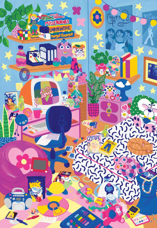 Puzzle - Nostalgie 90s  – 1000 pièces - Pieces & Peace