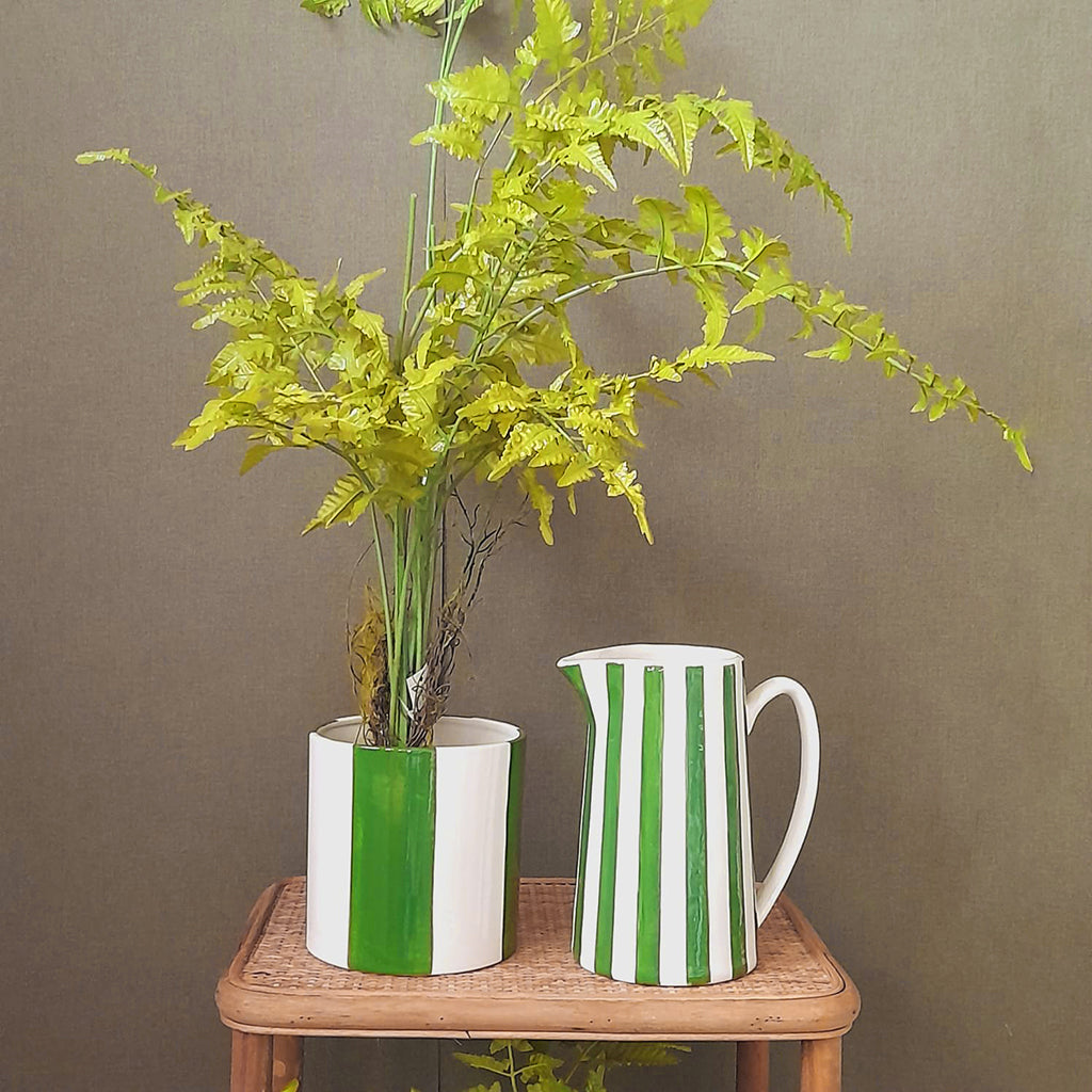 Pichet - Rayure - GM - Vert - Opjet