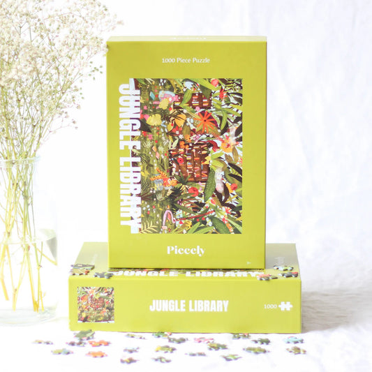 Puzzle - Jungle Library - 1000p - Piecely