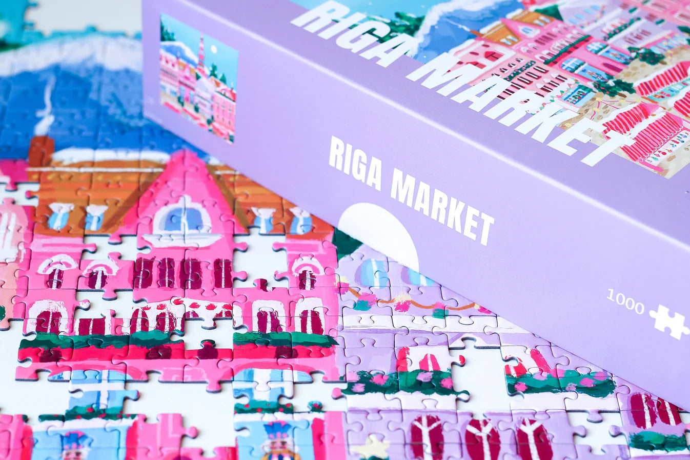 Puzzle - Riga market - 1000p - Piecely
