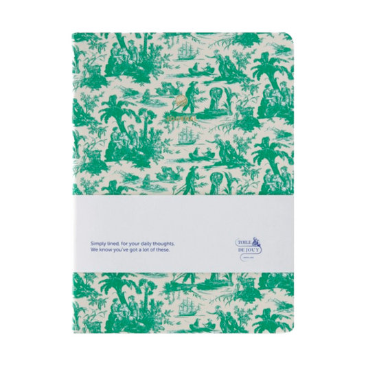 Carnet - Toile de Jouy vert - A-Journal Collection