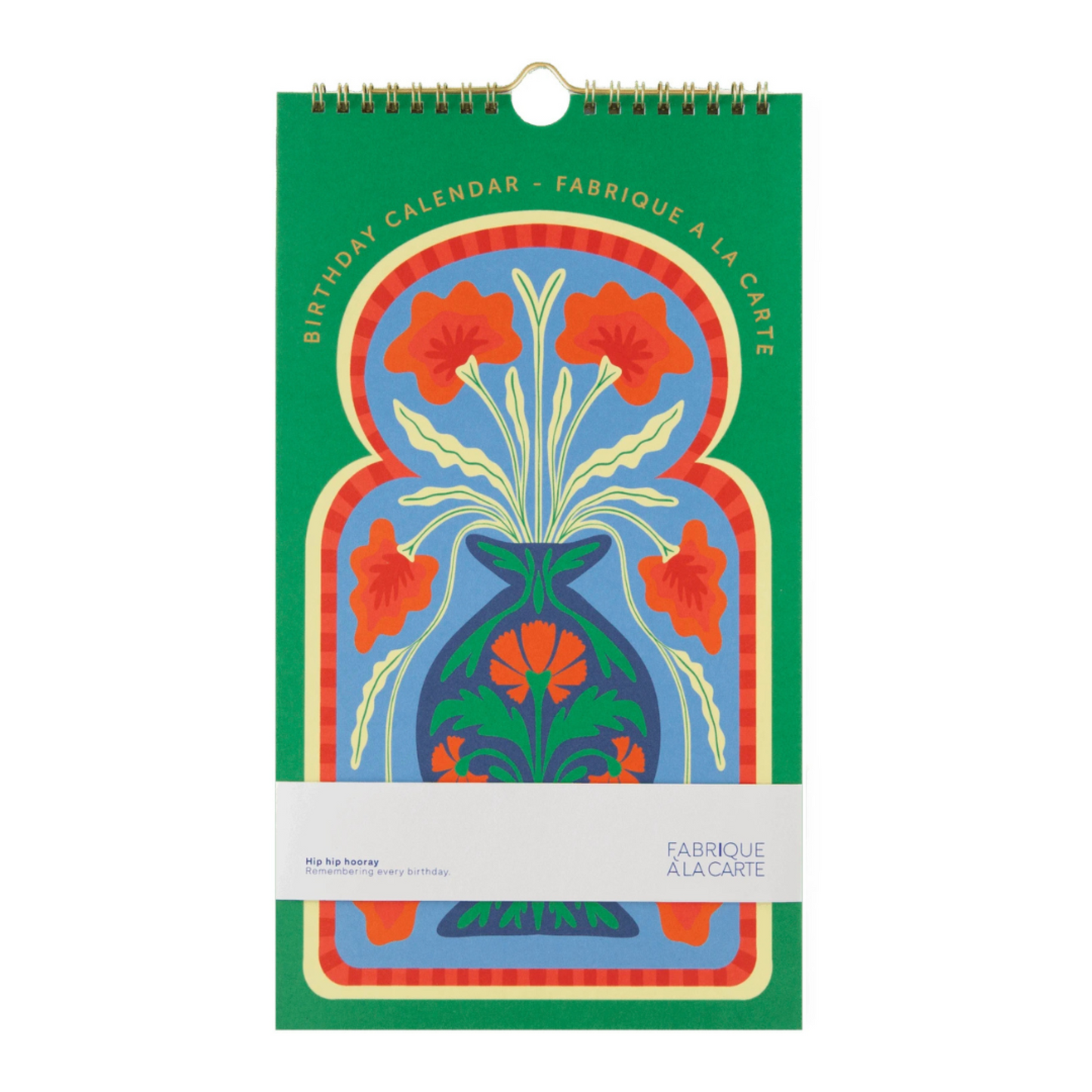 Calendrier d'anniversaires – Vase à fleurs - A-Journal Collection