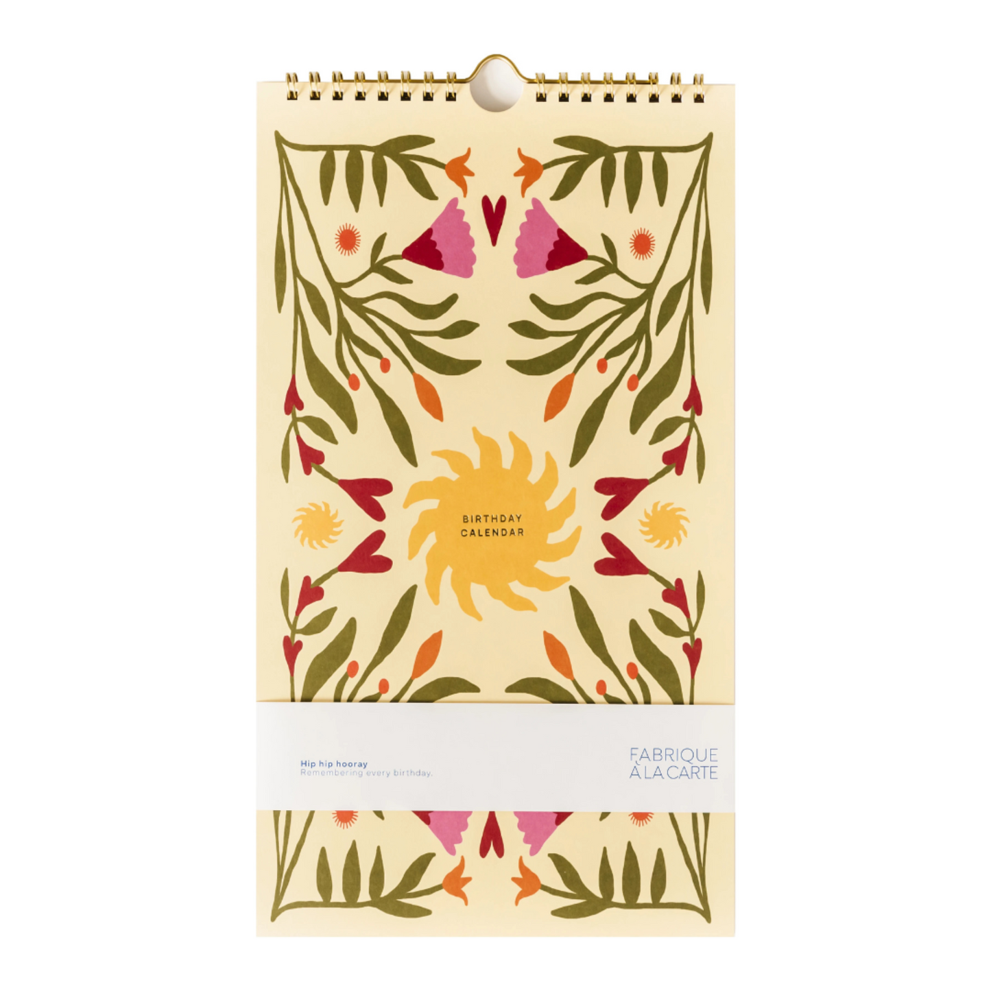 Calendrier Anniversaire – Soleil - A-Journal Collection