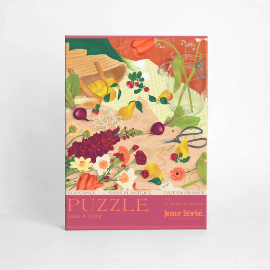 Puzzle - Le retour du marché - 1000 pièces - Jour férié