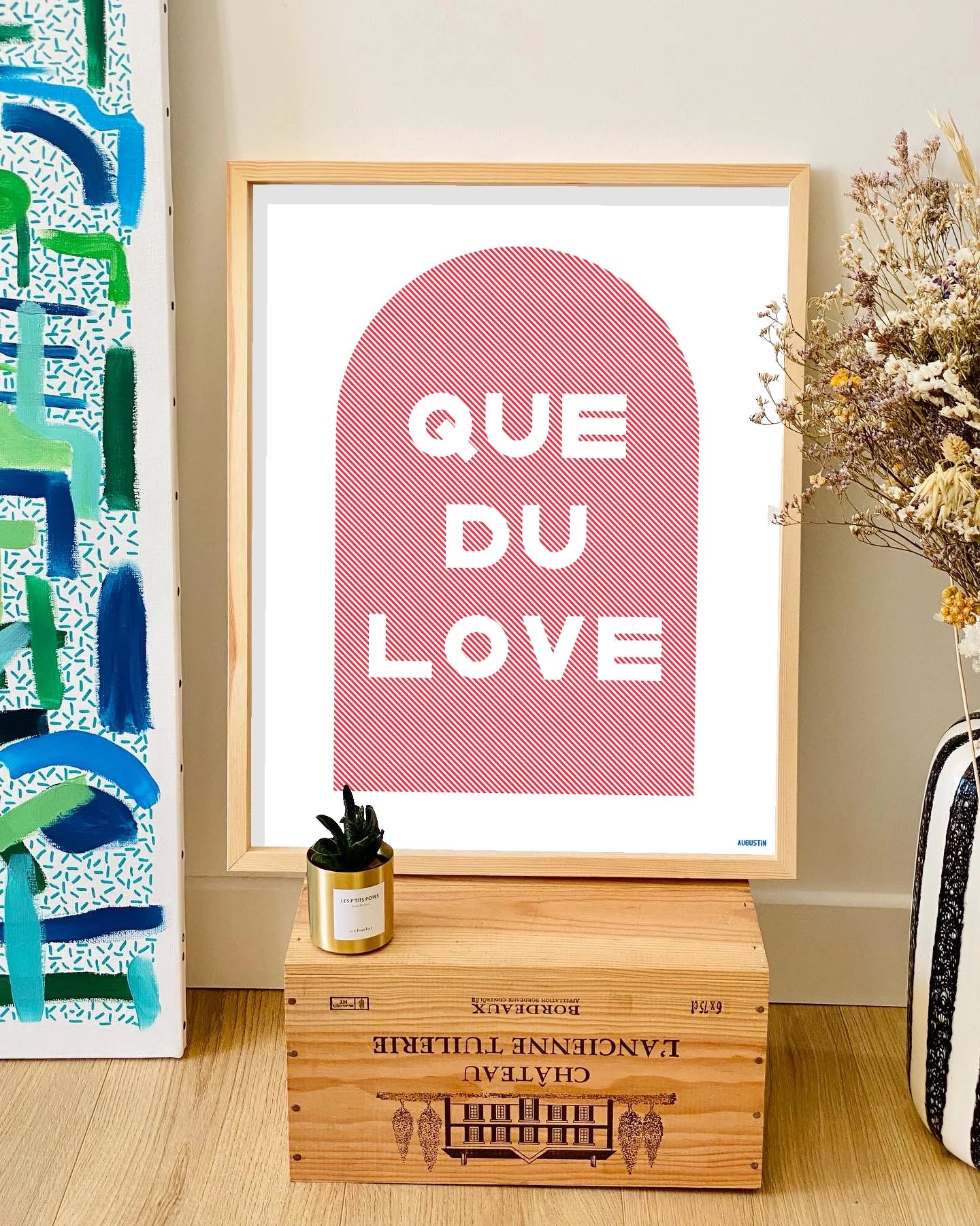Affiche - S - Que du love -  Augustin