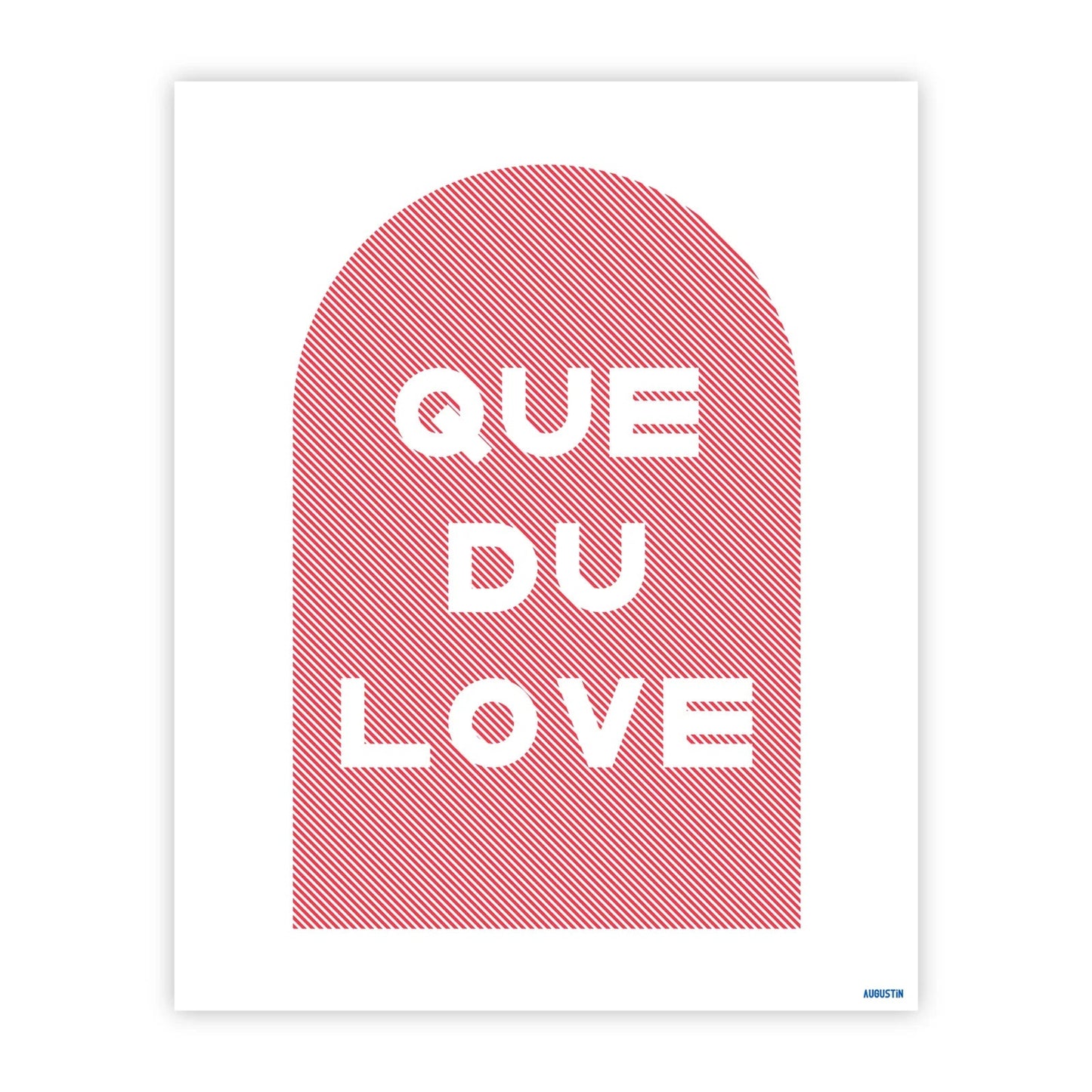 Affiche - S - Que du love -  Augustin
