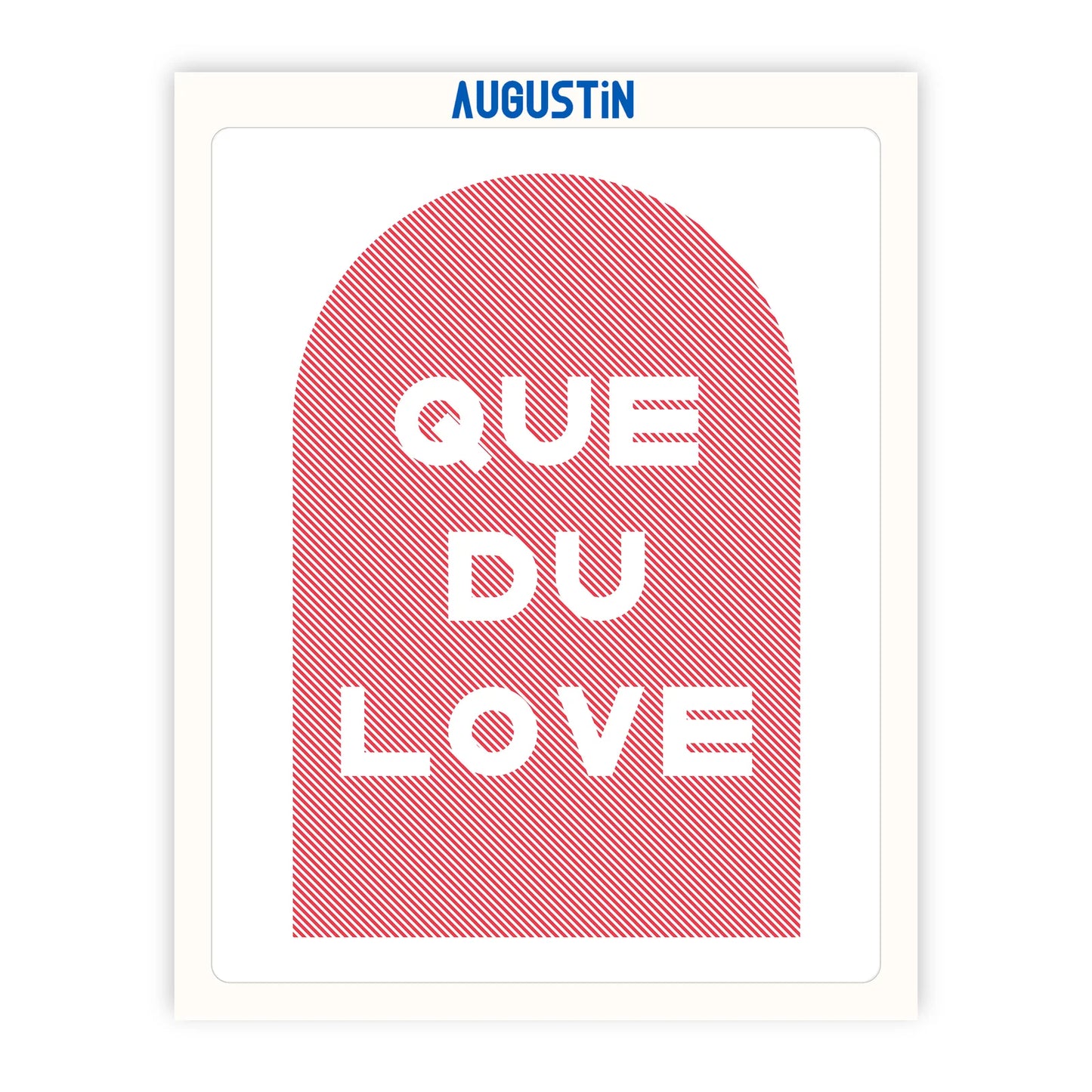 Affiche - S - Que du love -  Augustin