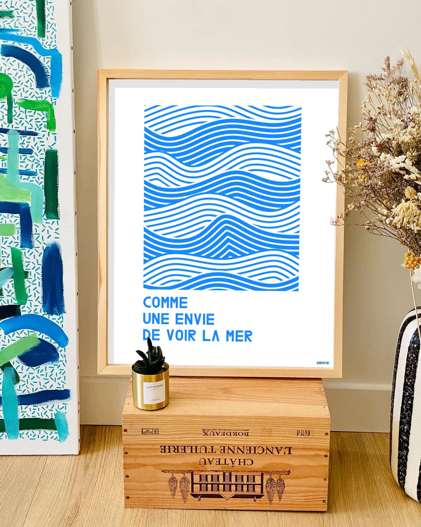 Affiche - S - Comme une envie de voir la mer - Augustin