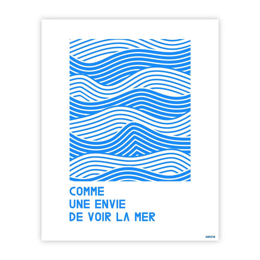 Affiche - S - Comme une envie de voir la mer - Augustin