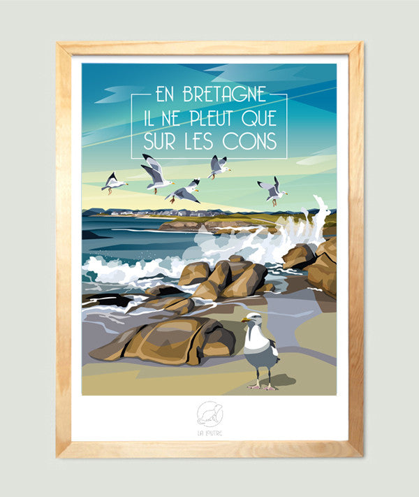 Affiche - BZH les cons - La Loutre