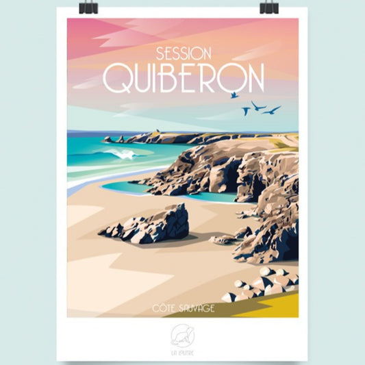 Affiche - Quiberon côte sauvage - La Loutre