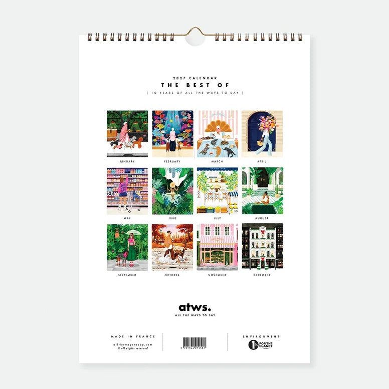 Calendrier 2027 - Best of 10 years – All The Ways To Say