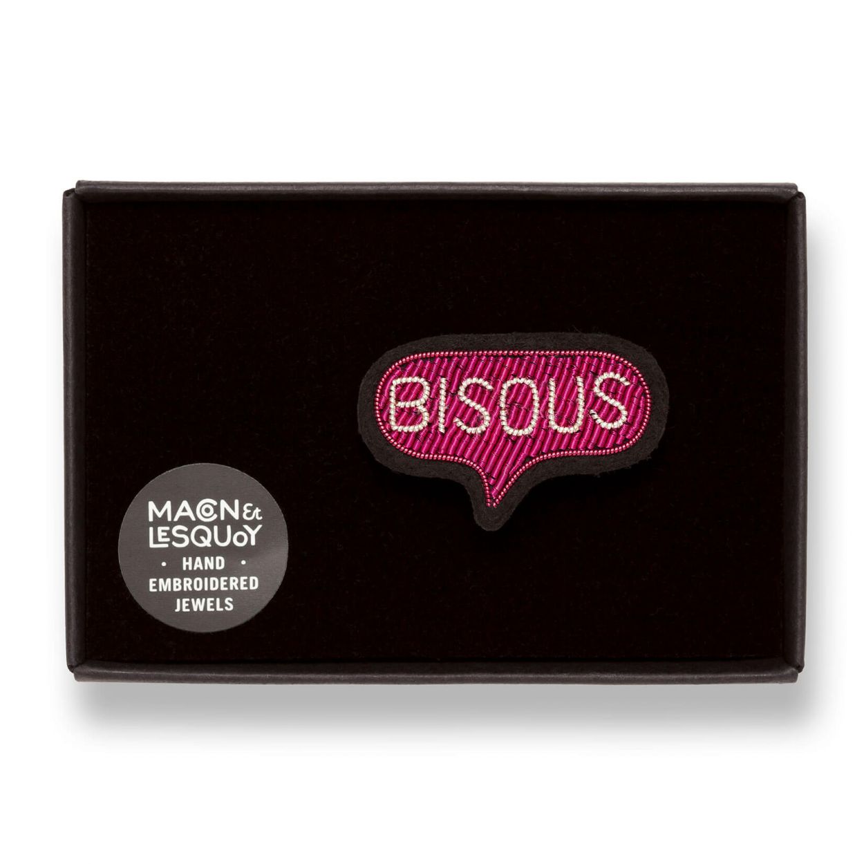 broche - BISOU ROSE - Macon & Lesquoy