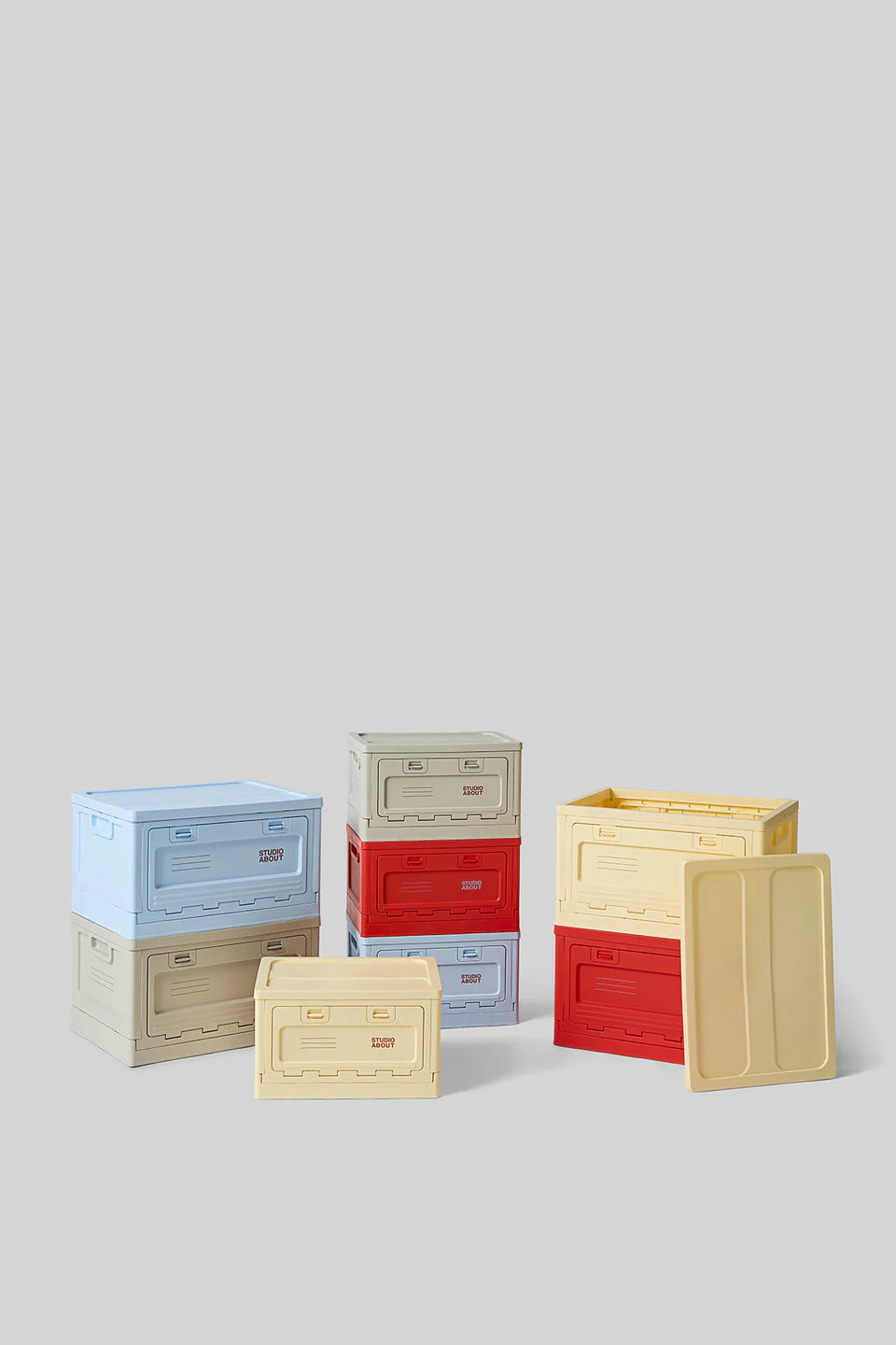 Boîte de rangement - Moyenne - Jaune clair - Studio about