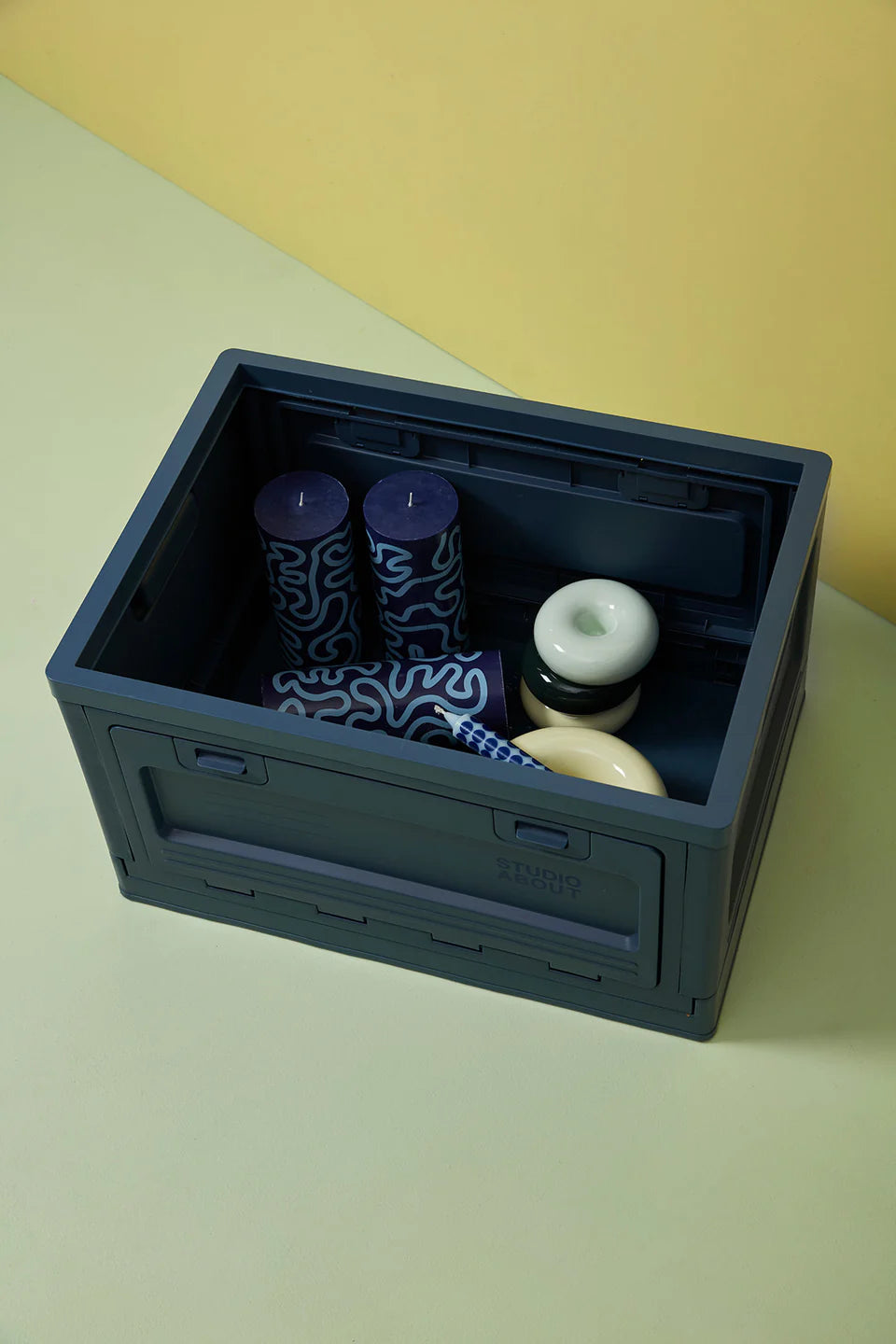 Boîte de rangement - Grande - Bleu foncé