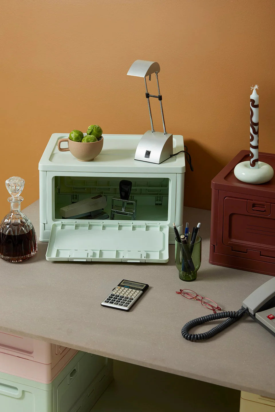 Boître de rangement - Grande - Menthe - Studio about