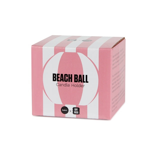 Bougeoir - Beach Ball- rose - Balvi