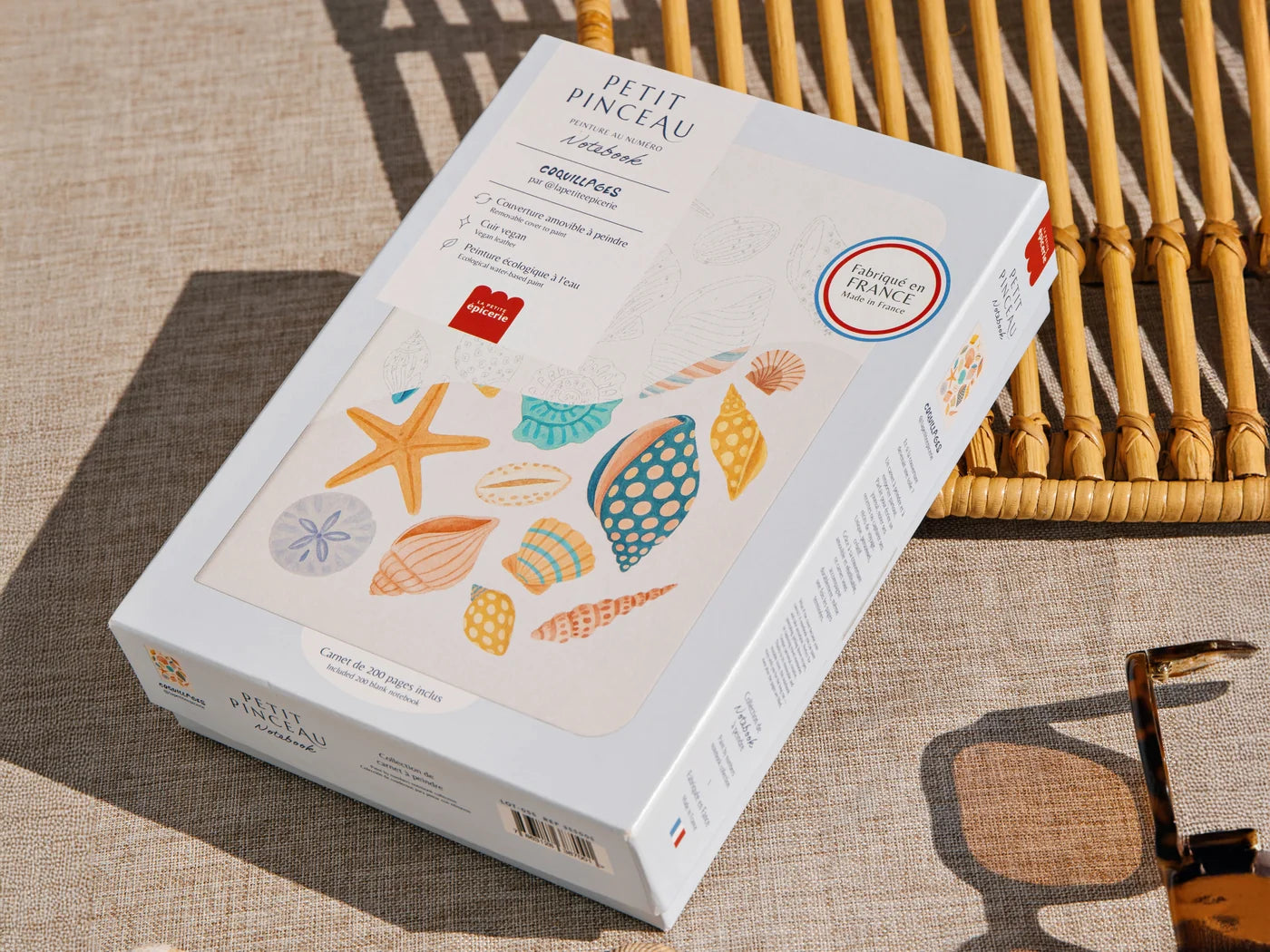 Carnet à peindre - Notebook peinture au numéro - Coquillage - La petite épicerie