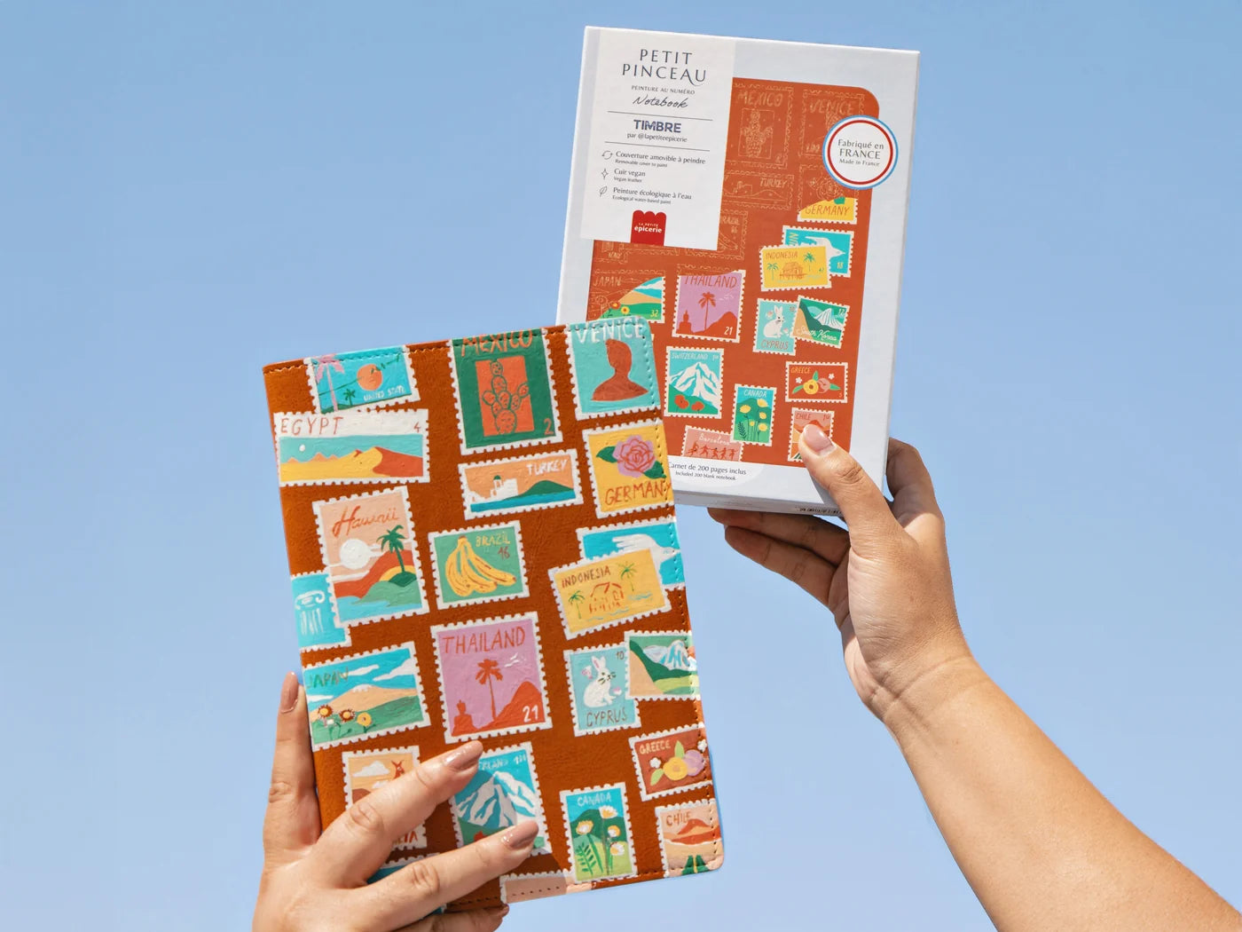 Carnet à peindre - Notebook peinture au numéro - Timbre - La petite épicerie