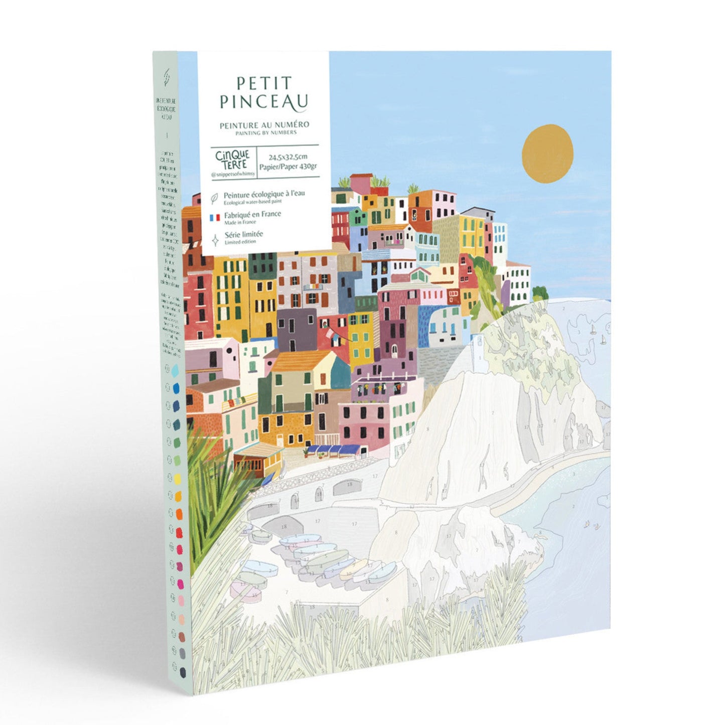 Coffret peinture au numéro - Cinque terre par Kenzie Elston - La petite épicerie