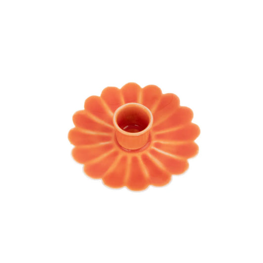 Porte-bougie - Floral orange - Helio Ferretti