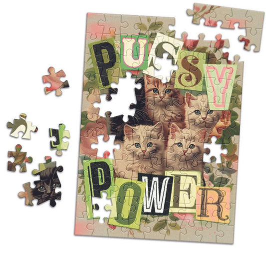 Mini puzzle - Pussy Power - 100 pièces - Marie-Chantal