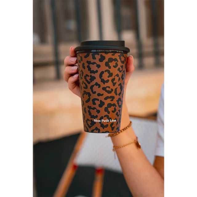 Mug Cup - Léopard Marron Foncé – Mon Petit Léon