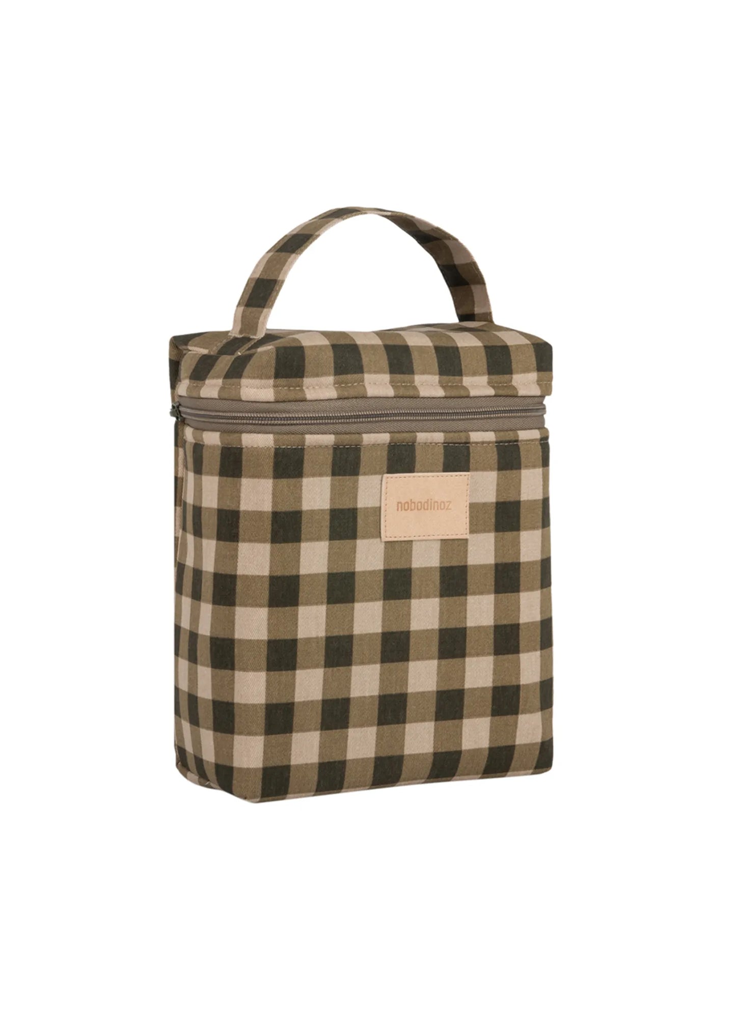 Sac isotherme pour biberon et déjeuner - Hyde Park Green Checks - Nobodinoz