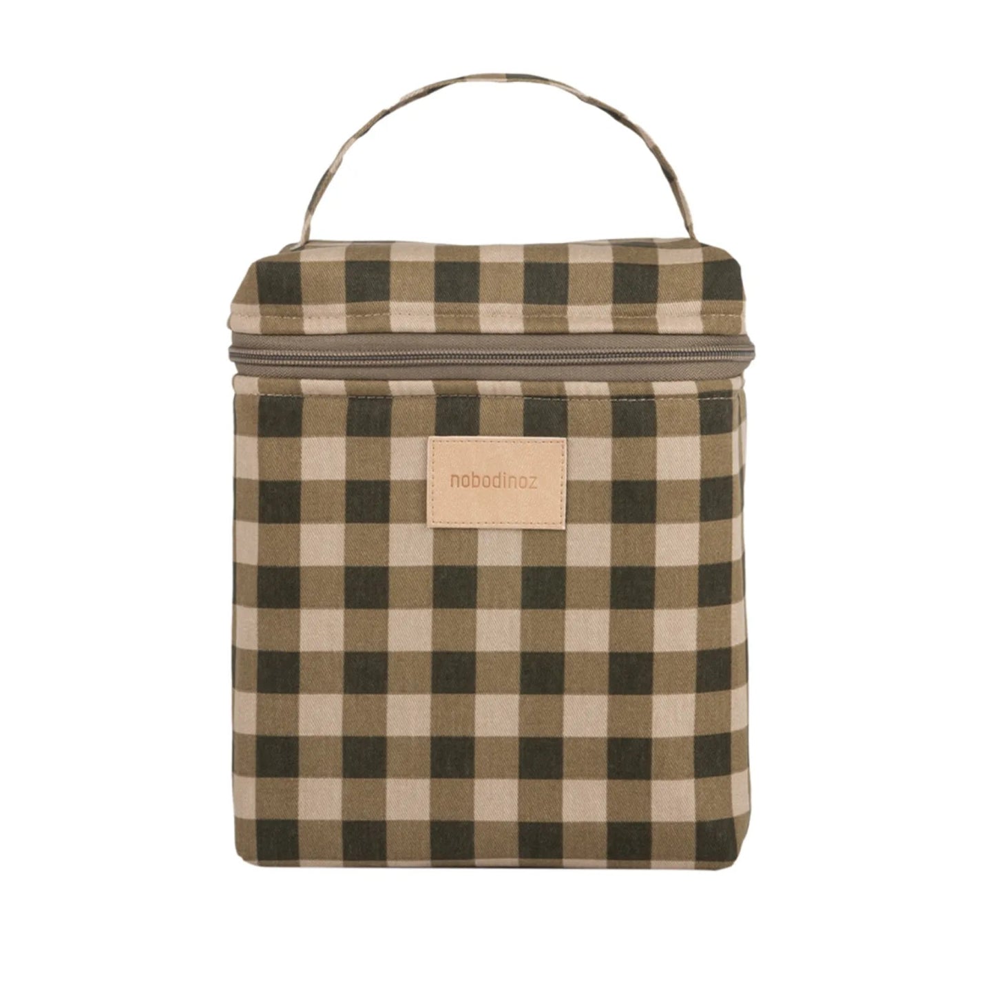 Sac isotherme pour biberon et déjeuner - Hyde Park Green Checks - Nobodinoz