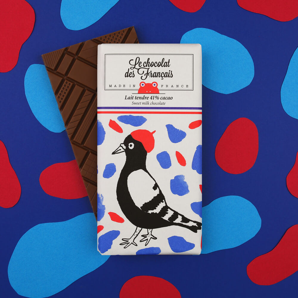 Tablette de chocolat au lait tendre Oiseau - Le chocolat des Français