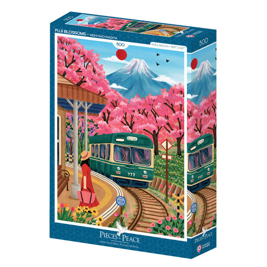 Puzzle - Fuji Blossoms - 500 pièces - Pieces & Peace