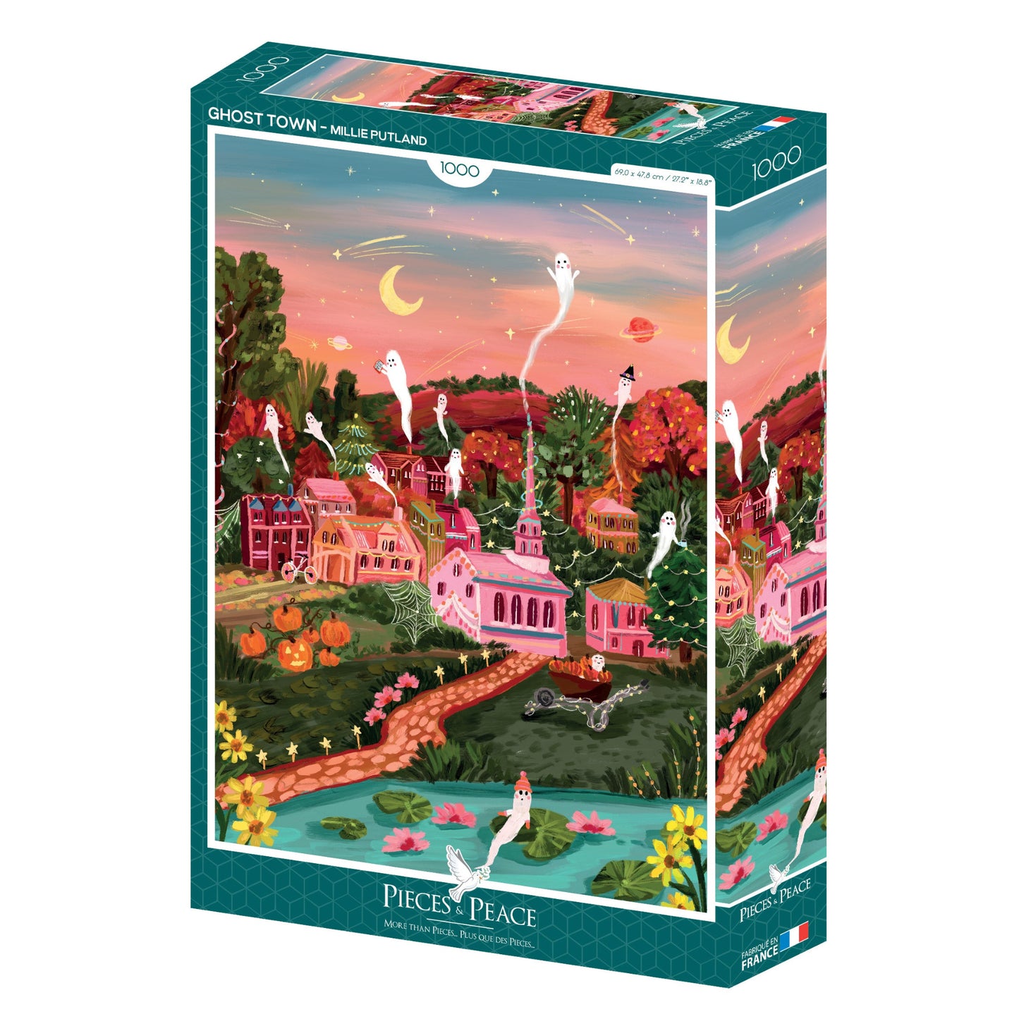 Puzzle - La Ville d'Halloween - Pieces & Peace