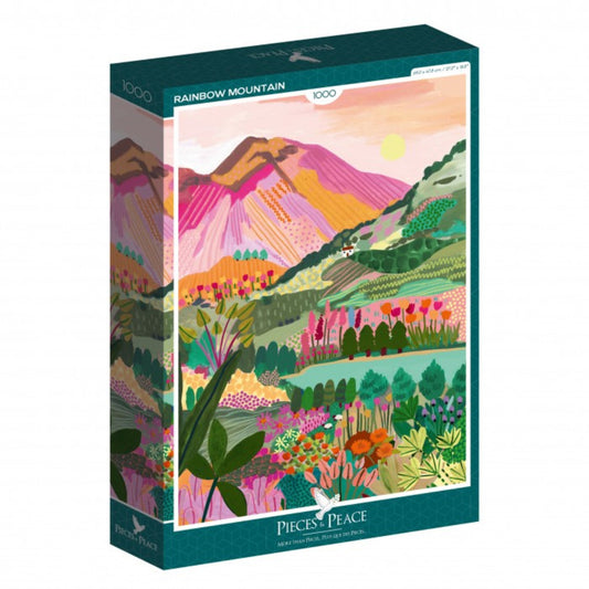 Puzzle - Montagne Arc-en-ciel - 1000 pièces - Pieces & Peace