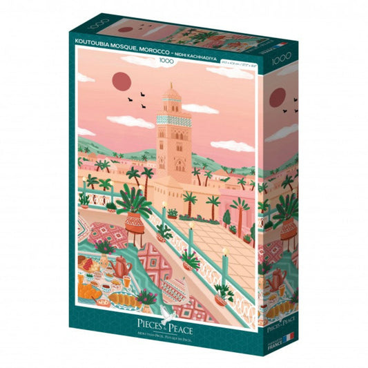 Puzzle - Mosquée Koutoubia - 1000 pièces - Pieces & Peace