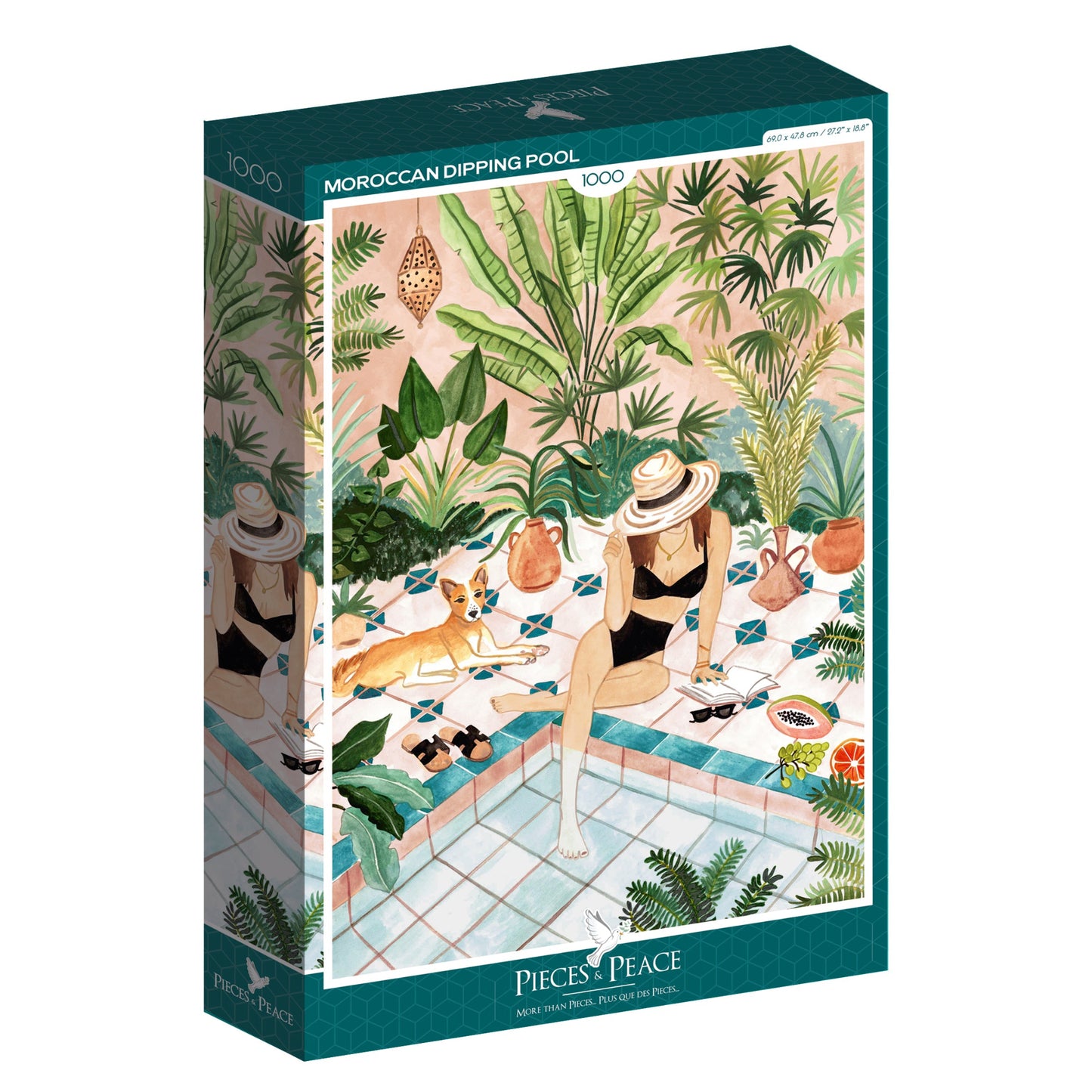 Puzzle - Piscine Marocaine - 1000 pièces - Pieces & Peace
