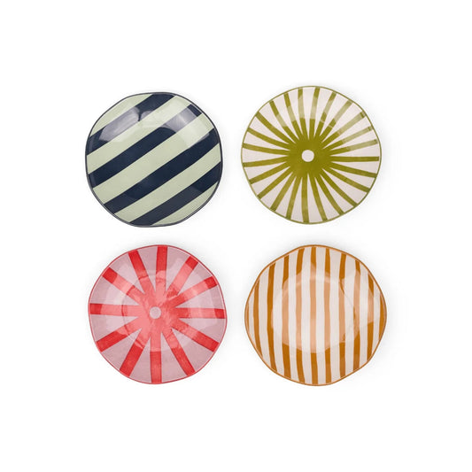 Set de 4 assiettes apéritives - Marley - Here's How