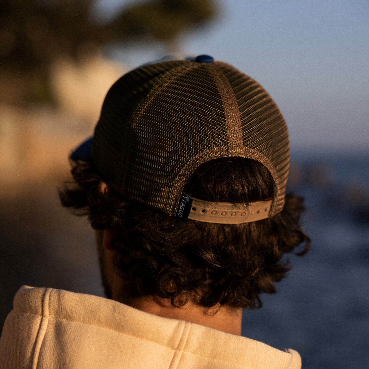 Casquette - Trucker orange et bleue - FAGUO