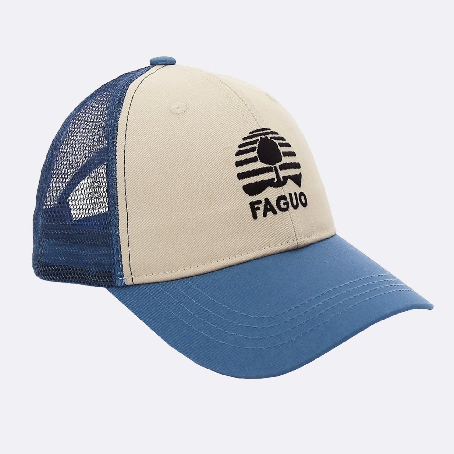 Casquette bleue - modèle CAP trucker - FAGUO