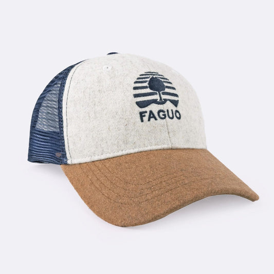 Casquette - modèle Trucker marine & écrue - FAGUO