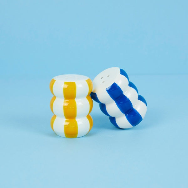 Sel & poivre - Floats - jaune-bleu - Balvi
